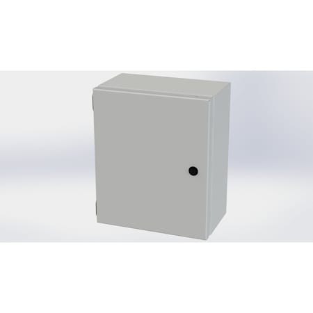Saginaw Control & Engineering 1/4 Turn Latch Electrical Enclosures, 12 in H, 6 in D, 10 in W, NEMA 3R, 4, 12, 13, Carbon Steel SCE-1210ELJLG